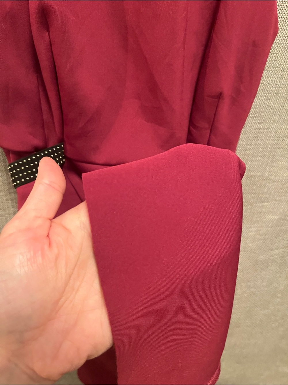 Sleeveless Raspberry A-Line Mini Dress - Picture 7 of 8